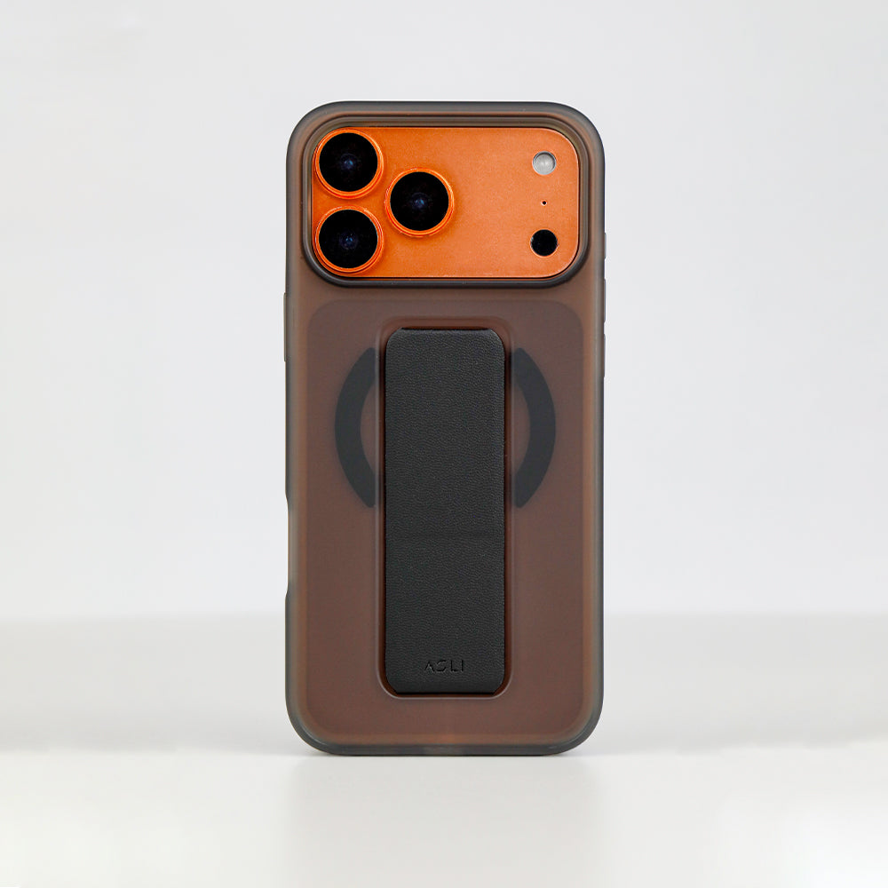 Asli Global MagTrox Gravitas MagSafe Leather Grip Case for iPhone 17 Pro