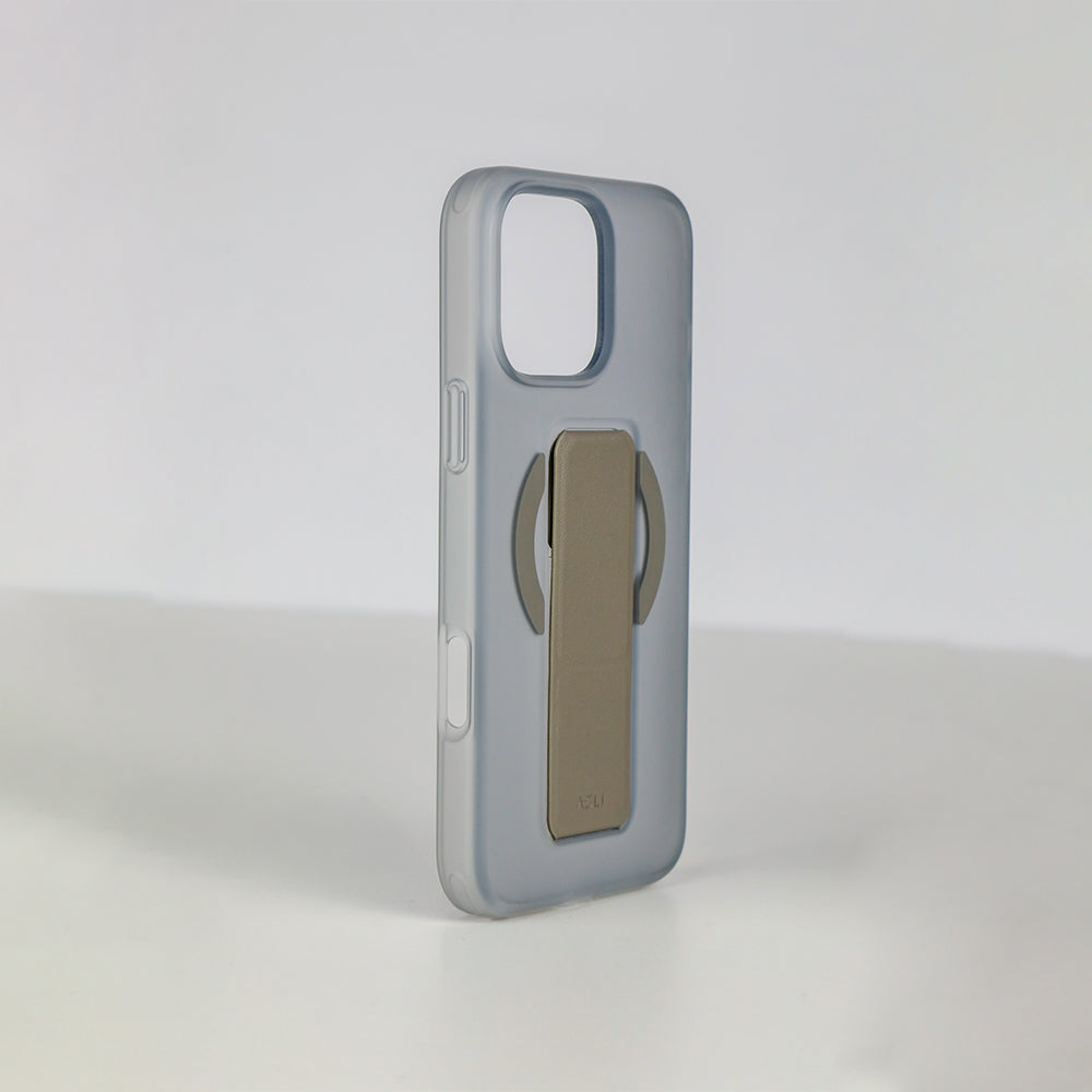 Asli Global Gravitas iPhone 16 Pro MagLeather MagSafe With Grip & Stand Case