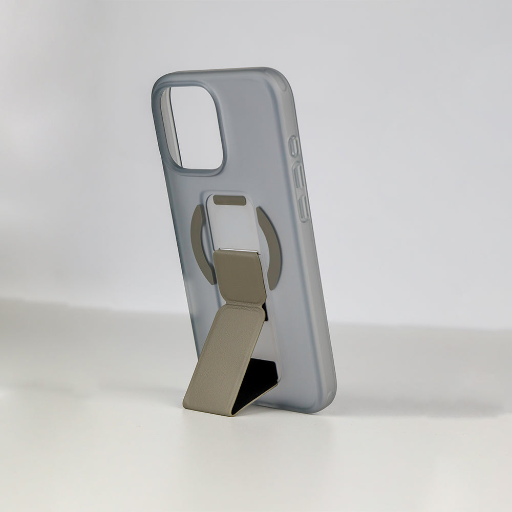 Asli Global Gravitas iPhone 16 Pro MagLeather MagSafe With Grip & Stand Case