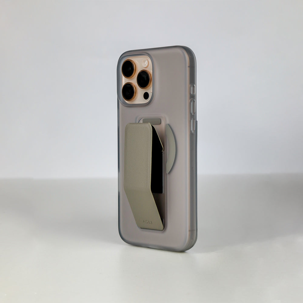 Asli Global Gravitas iPhone 16 Pro MagLeather MagSafe With Grip & Stand Case