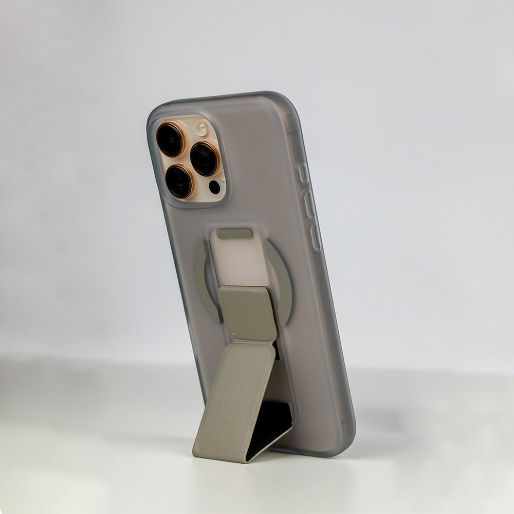 Asli Global Gravitas iPhone 16 Pro MagLeather MagSafe With Grip & Stand Case