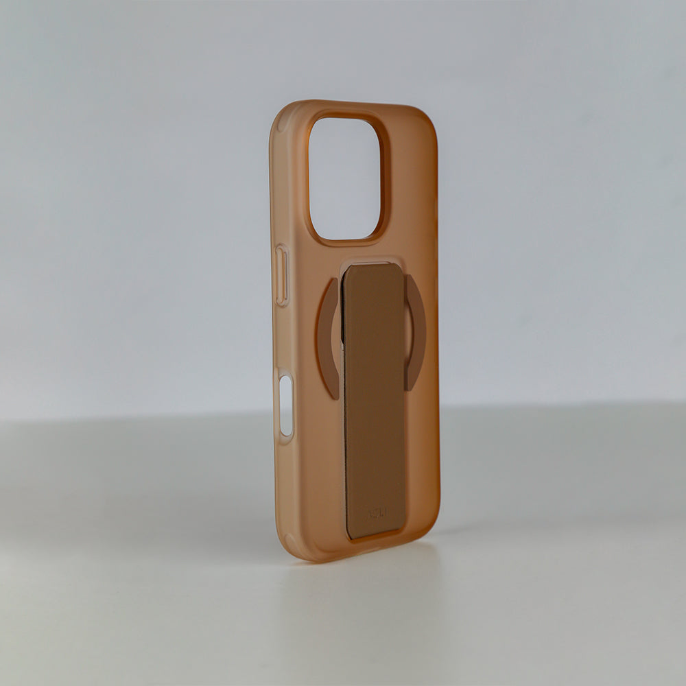 Asli Global Gravitas iPhone 16 Pro MagLeather MagSafe With Grip & Stand Case