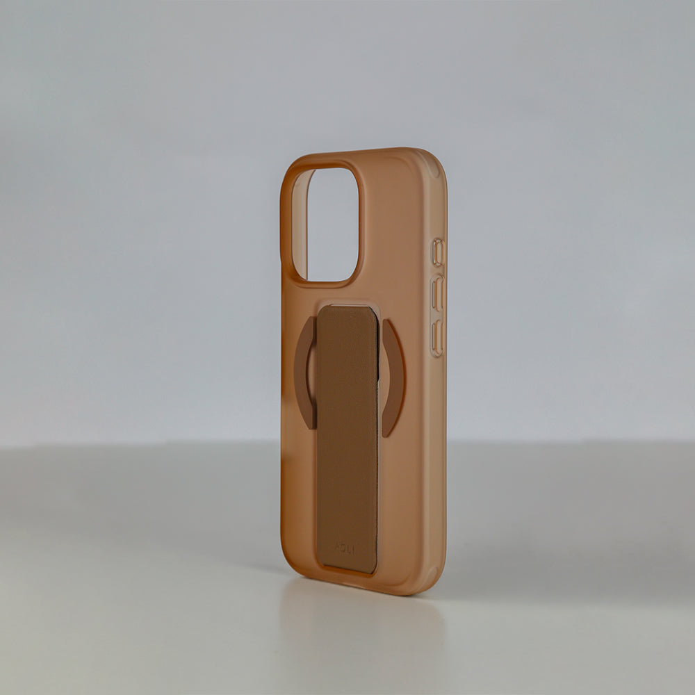 Asli Global Gravitas iPhone 16 Pro MagLeather MagSafe With Grip & Stand Case