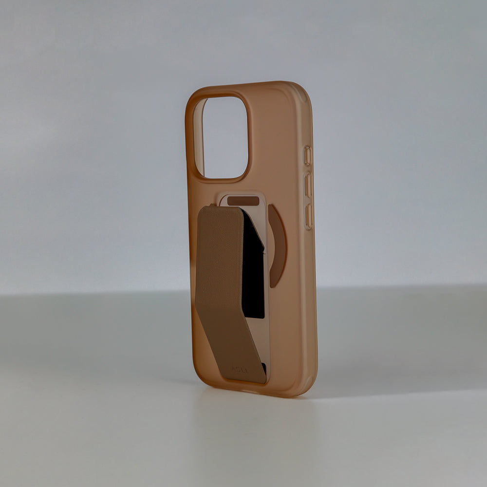 Asli Global Gravitas iPhone 16 Pro MagLeather MagSafe With Grip & Stand Case