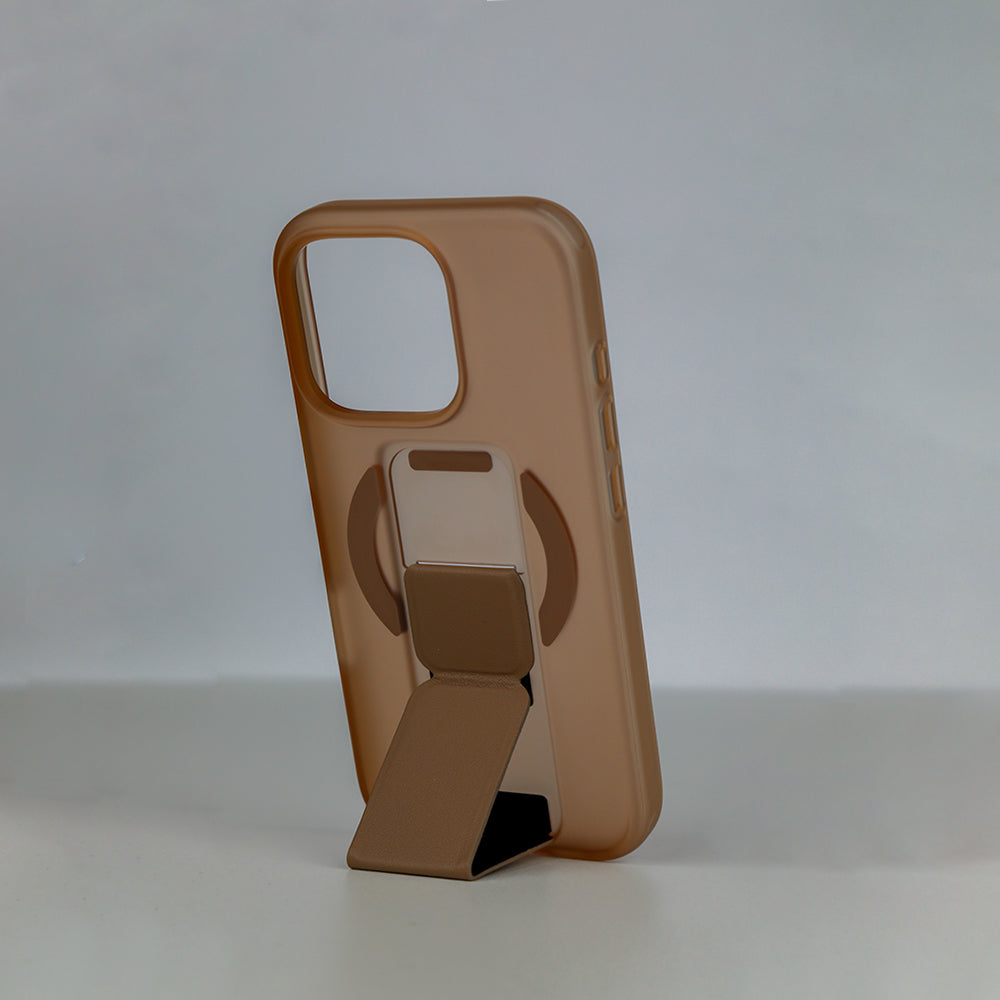 Asli Global Gravitas iPhone 16 Pro MagLeather MagSafe With Grip & Stand Case