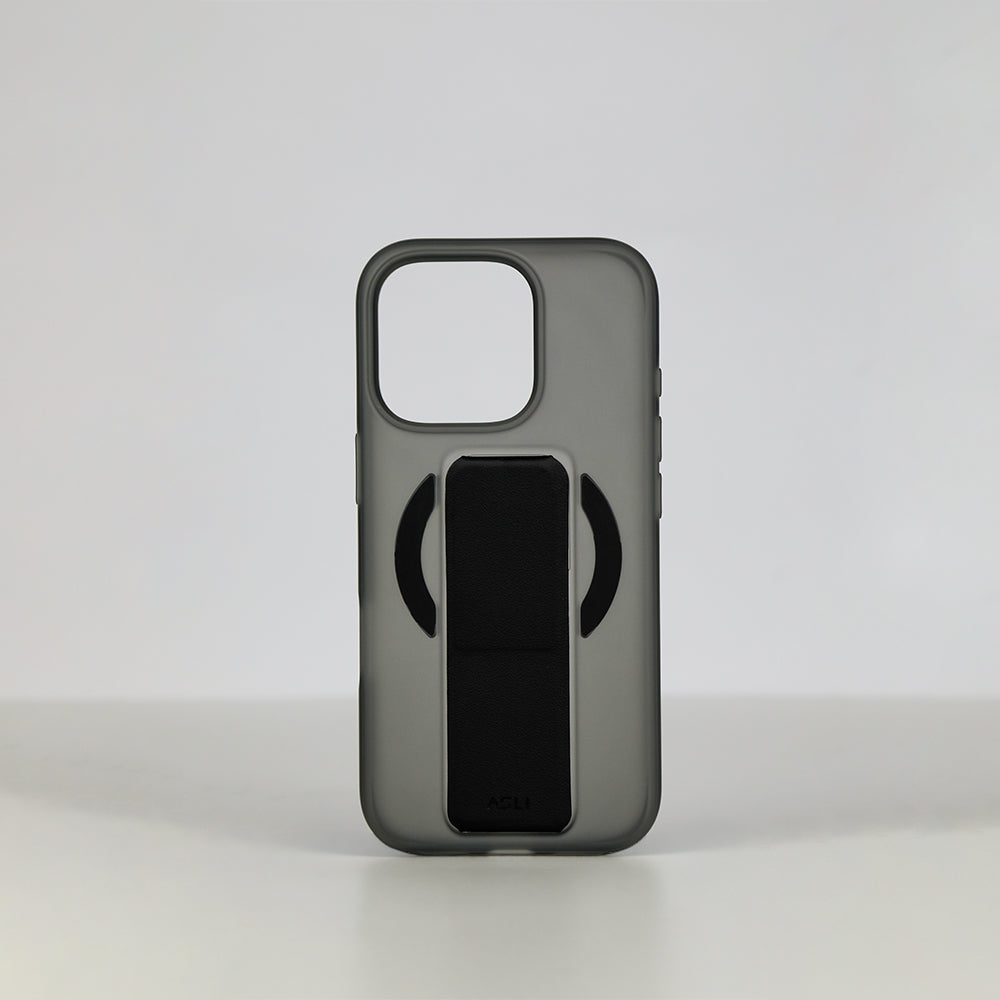 Asli Global Gravitas iPhone 16 Pro MagLeather MagSafe With Grip & Stand Case
