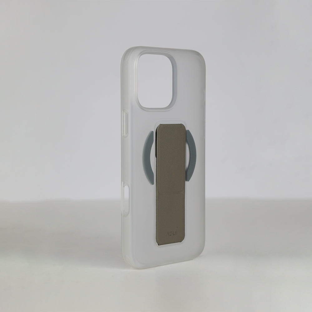 Asli Global Gravitas iPhone 16 Pro MagLeather MagSafe With Grip & Stand Case