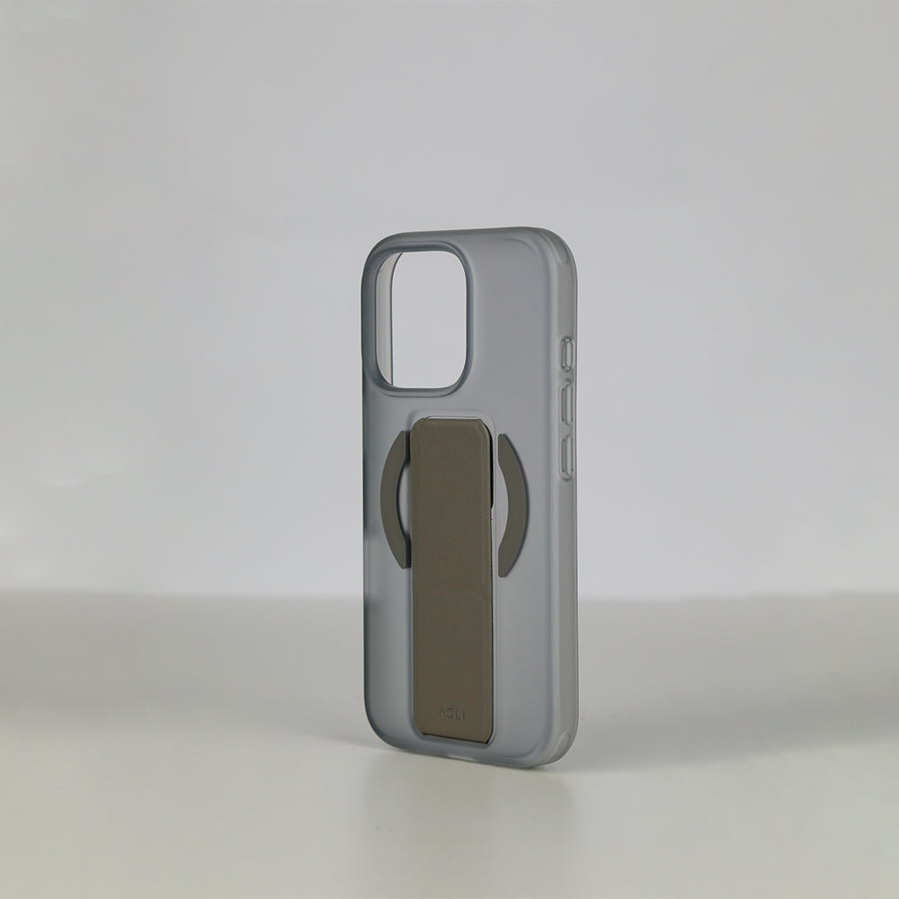 Asli Global Gravitas iPhone 16 Pro MagLeather MagSafe With Grip & Stand Case