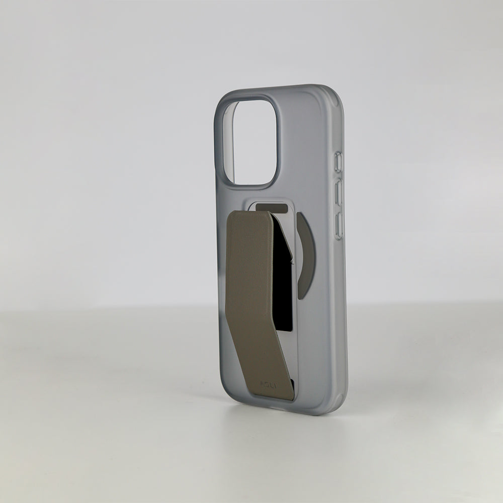 Asli Global Gravitas iPhone 16 Pro MagLeather MagSafe With Grip & Stand Case