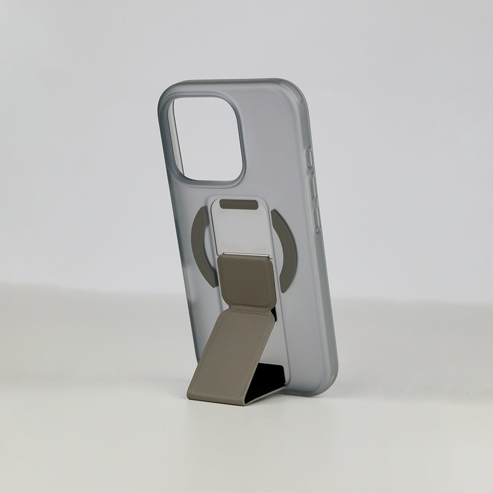 Asli Global Gravitas iPhone 16 Pro MagLeather MagSafe With Grip & Stand Case
