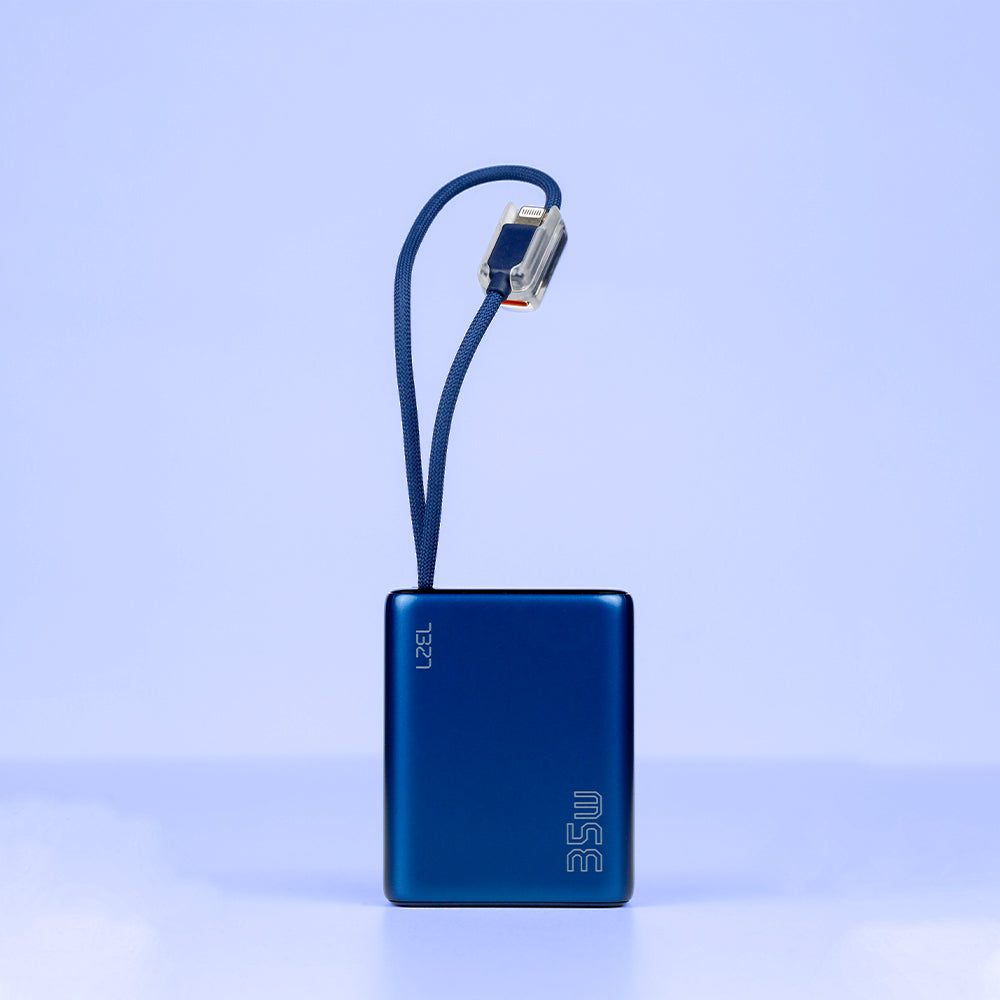 LZEL Neurovolt 10K Pd 35W Mini Power Bank Pd3.0 & Qc3.0 | Usb-C Cable & Lightning Cable