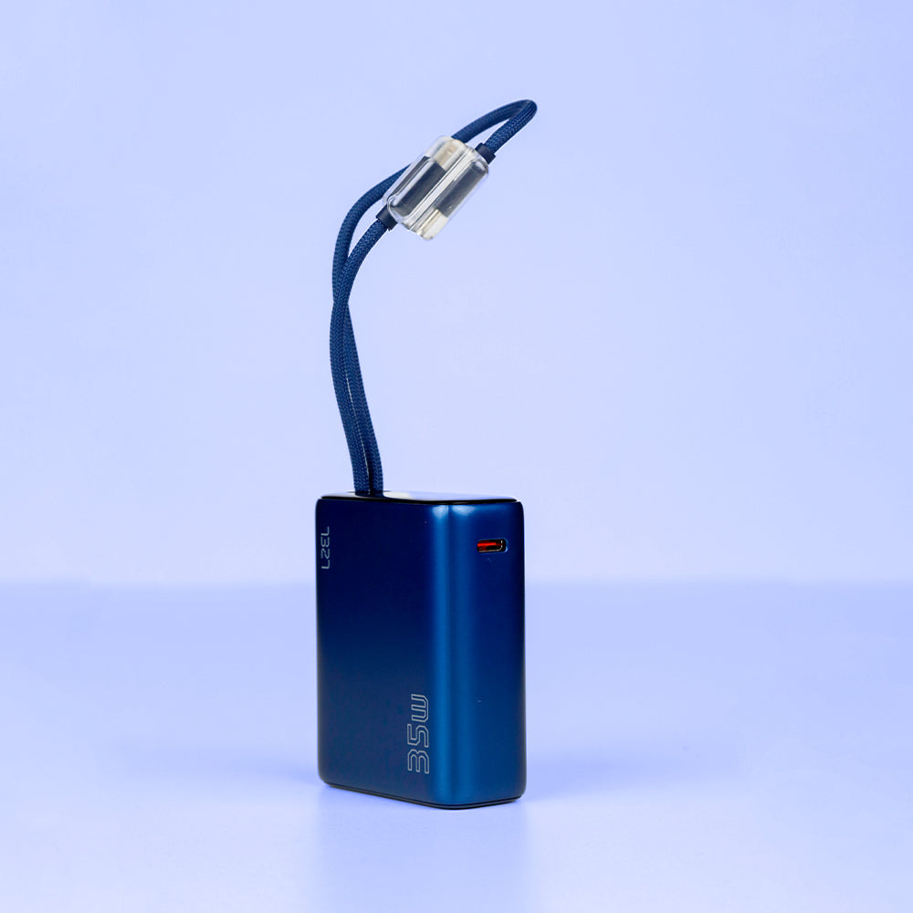 LZEL Neurovolt 10K Pd 35W Mini Power Bank Pd3.0 & Qc3.0 | Usb-C Cable & Lightning Cable