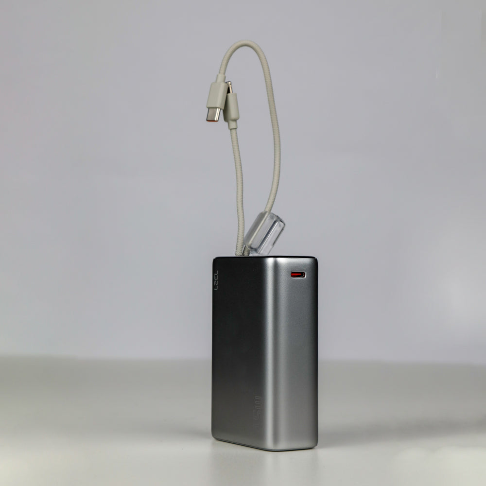  باور بانك من Lzel Neurode 20K PD45W مع كابلات USB-C وLightning 