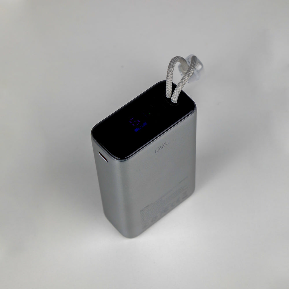  باور بانك من Lzel Neurode 20K PD45W مع كابلات USB-C وLightning 