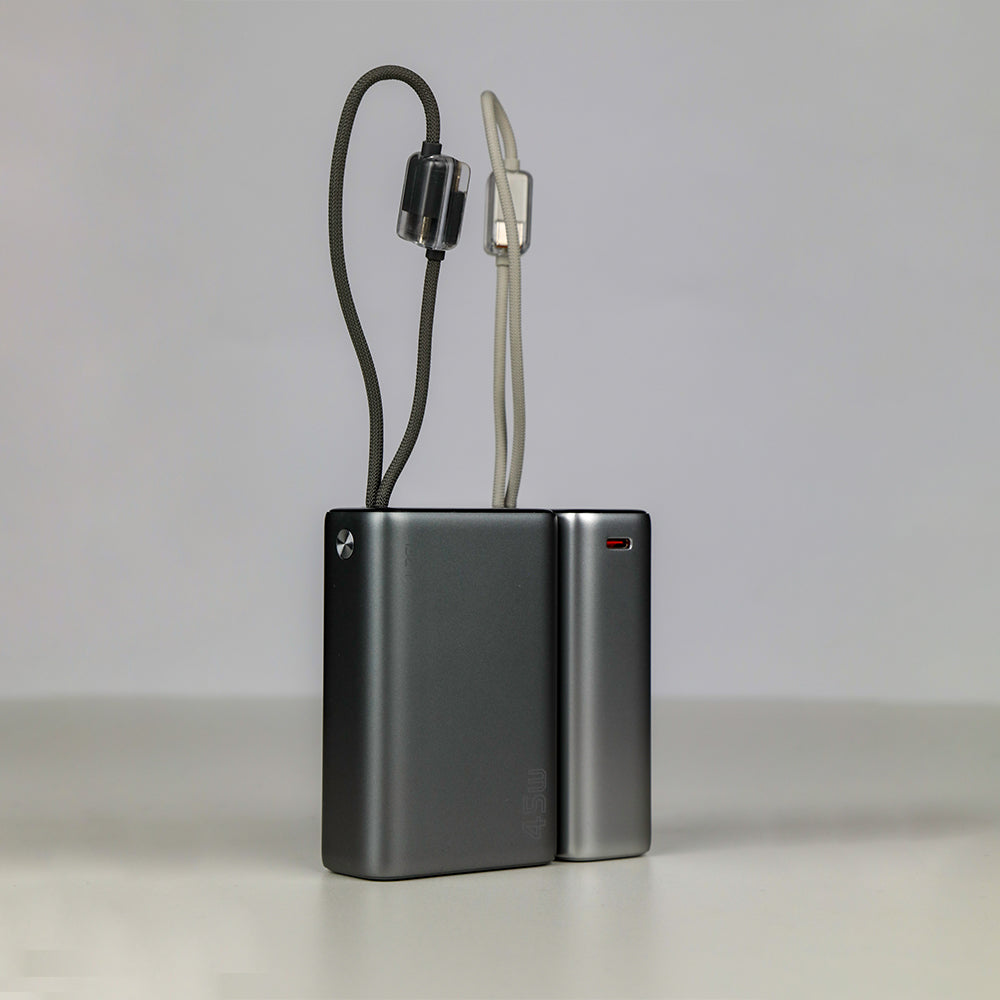  باور بانك من Lzel Neurode 20K PD45W مع كابلات USB-C وLightning 