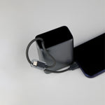 باور بانك من Lzel Neurovolt 15K PD22.5W مع كابلات USB-C وLightning