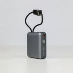 90 Percent Primcore Neo Power Bank – 10000mAh, 22.5W, Dual Built-In Cables, Power Delivery, QC 3.0, USB-C & Lightning