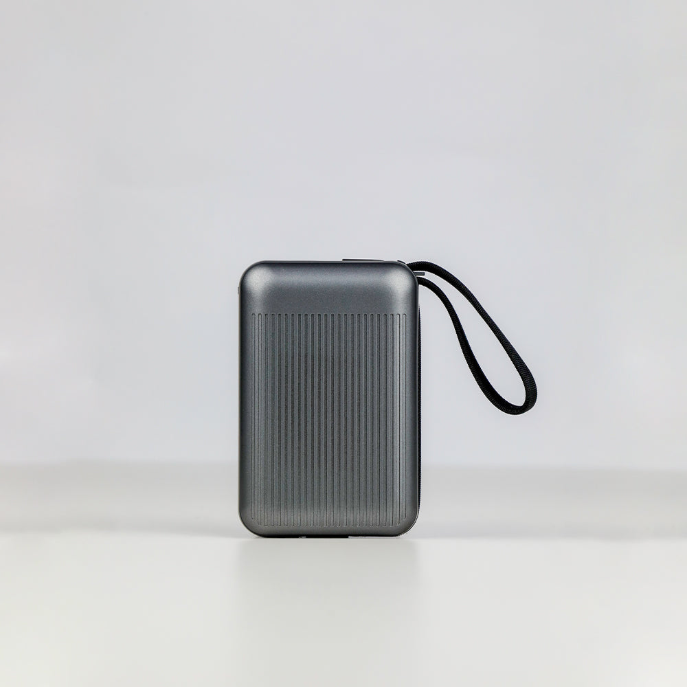 90 Percent Primvolt Sync Power Bank – 10000mAh, 22.5W, Dual Built-In USB-C & Lightning Cables, PD & QC 3.0