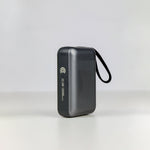 90 Percent Primvolt Sync Power Bank – 10000mAh, 22.5W, Dual Built-In USB-C & Lightning Cables, PD & QC 3.0