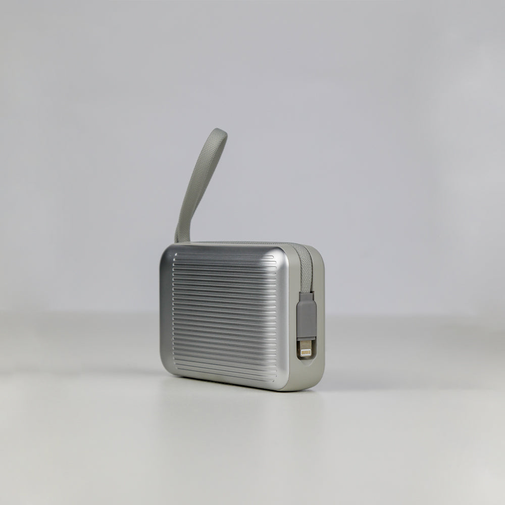90 Percent Primvolt Sync Power Bank – 10000mAh, 22.5W, Dual Built-In USB-C & Lightning Cables, PD & QC 3.0