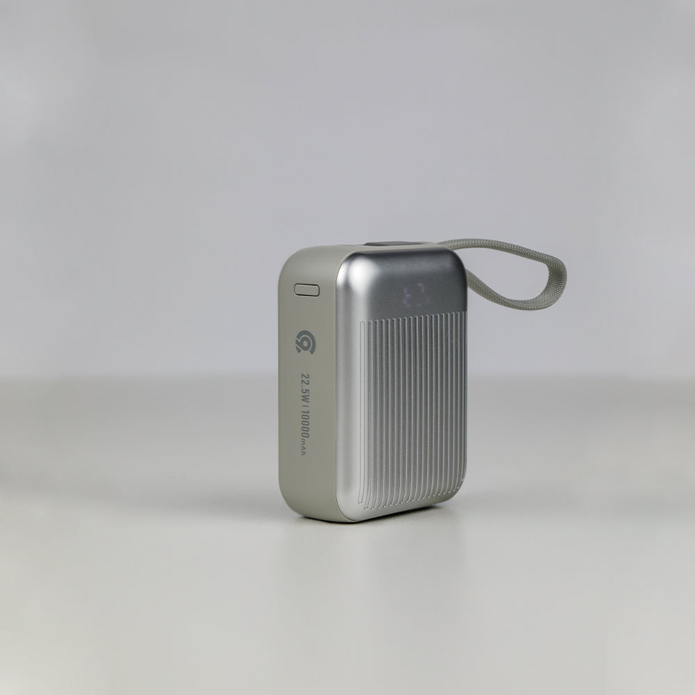 90 Percent Primvolt Sync Power Bank – 20000mAh, 22.5W, Dual Built-In USB-C & Lightning Cables, PD & QC 3.0