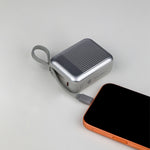 90 Percent Primvolt Sync Power Bank – 20000mAh, 22.5W, Dual Built-In USB-C & Lightning Cables, PD & QC 3.0