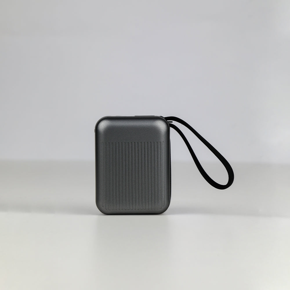 90 Percent Primvolt Sync Power Bank – 20000mAh, 22.5W, Dual Built-In USB-C & Lightning Cables, PD & QC 3.0