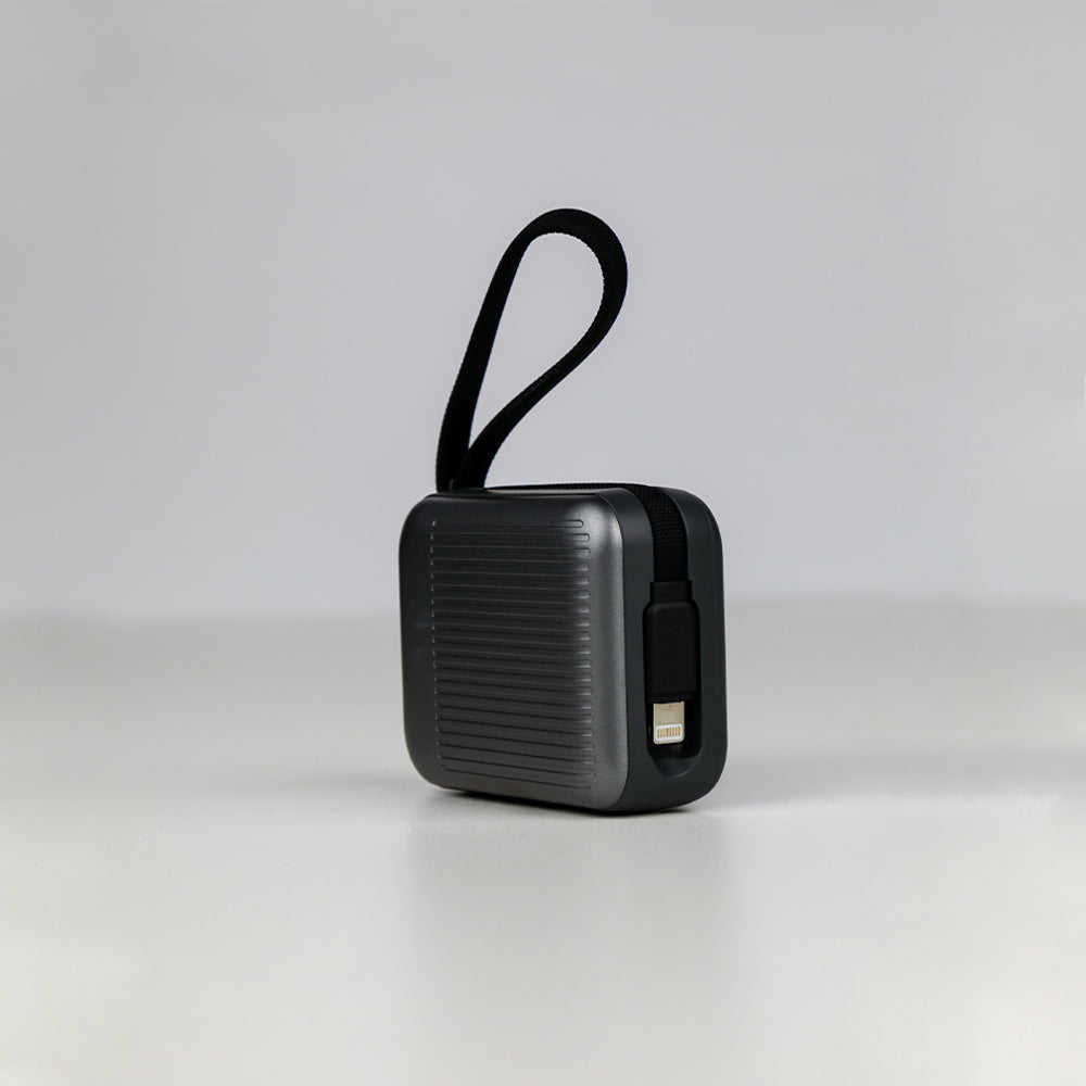 90 Percent Primvolt Sync Power Bank – 20000mAh, 22.5W, Dual Built-In USB-C & Lightning Cables, PD & QC 3.0