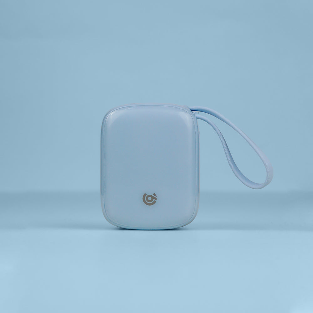 90 Percent Primflux Mini Power Bank – 10000mAh, 22.5W, Dual Built-In Cables, Power Delivery, QC 3.0, USB-C & Lightning