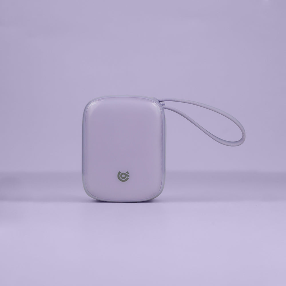 90 Percent Primflux Mini Power Bank – 10000mAh, 22.5W, Dual Built-In Cables, Power Delivery, QC 3.0, USB-C & Lightning