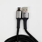 كيبل شحن من USB-A إلى Micro USB من 90 Percent مضفر بالنايلون 1 متر | أسود