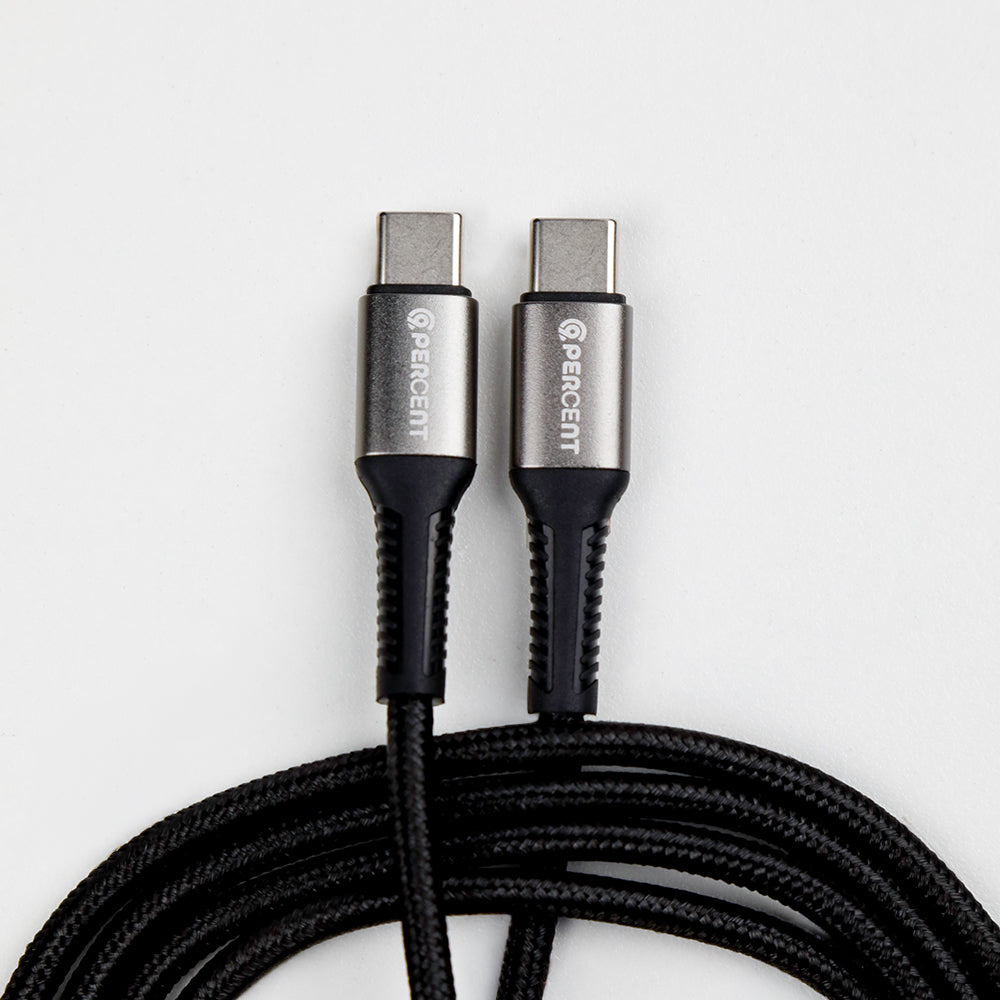 كيبل من 90 بيرسنت Voltix90 Core مضفّر من USB-C إلى USB-C بطول 2 متر