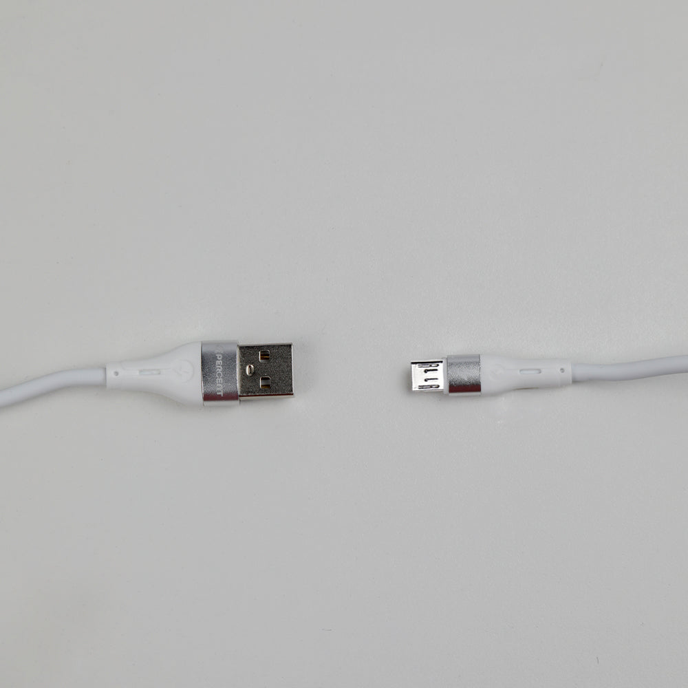 كيبل Voltline 90 Series من 90 Percent من USB-A إلى Micro من السيليكون بطول 1 متر | أخضر فاتح