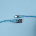 كيبل Voltline 90 Series من 90 Percent من USB-A إلى Micro من السيليكون بطول 1 متر | أخضر فاتح