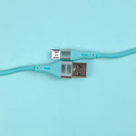 كيبل Voltline 90 Series من 90 Percent من USB-A إلى Micro من السيليكون بطول 1 متر | أخضر فاتح