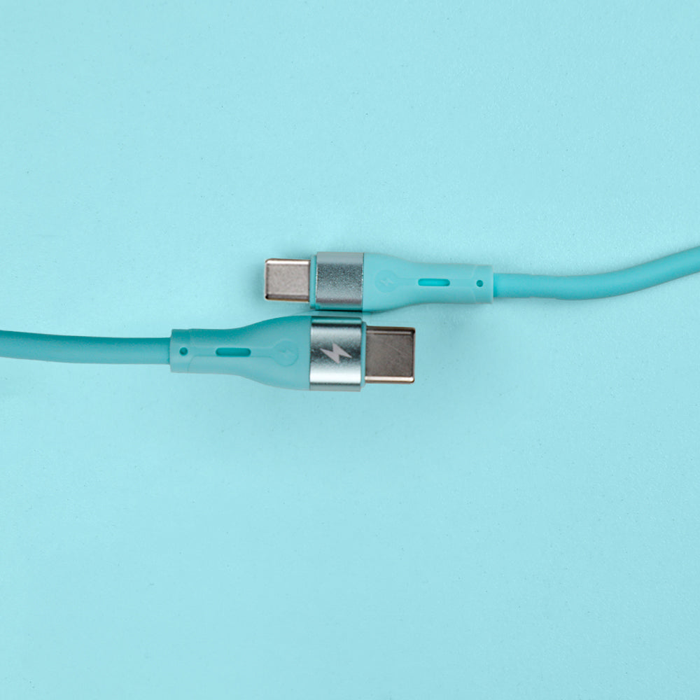 كيبل Voltline 90 Series من 90 Percent من USB-C إلى USB-C من السيليكون بطول 1 متر 