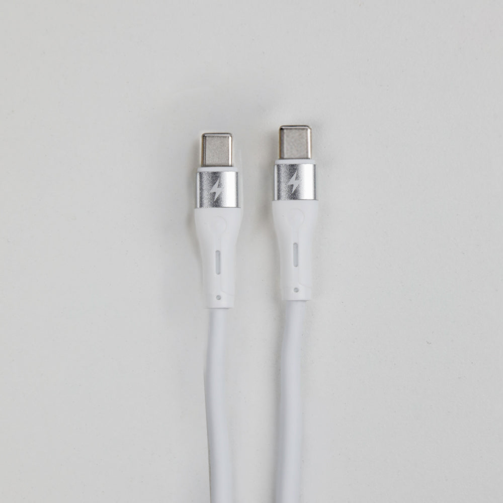 كيبل Voltline 90 Series من 90 Percent من USB-C إلى USB-C من السيليكون بطول 1 متر 
