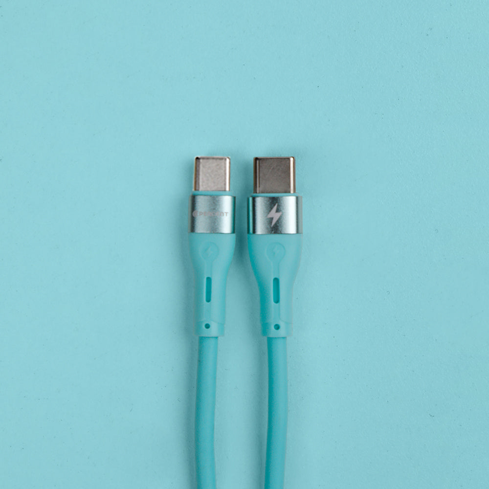 كيبل Voltline 90 Series من 90 Percent من USB-C إلى USB-C من السيليكون بطول 1 متر 