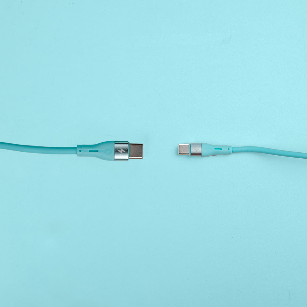 كيبل Voltline 90 Series من 90 Percent من USB-C إلى USB-C من السيليكون بطول 1 متر 