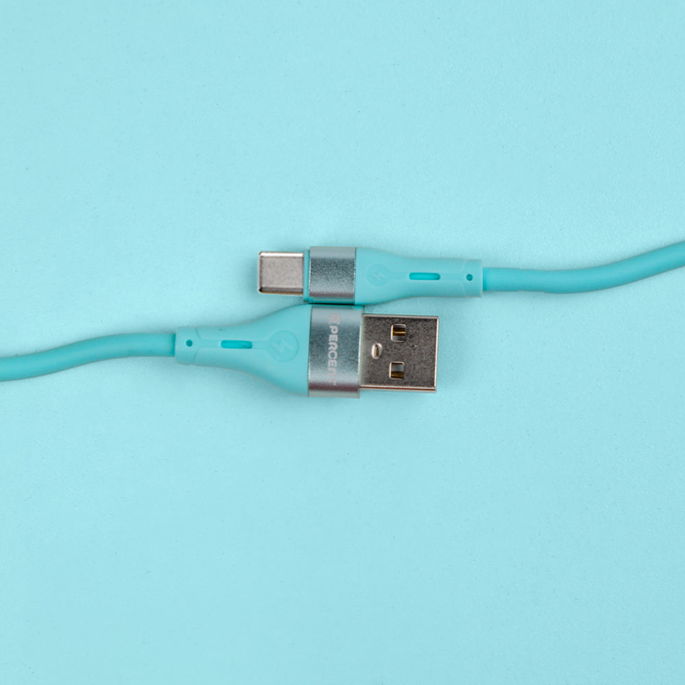 90 Percent Voltline 90 Series USB-A to Type-C Silicone Cable 1M