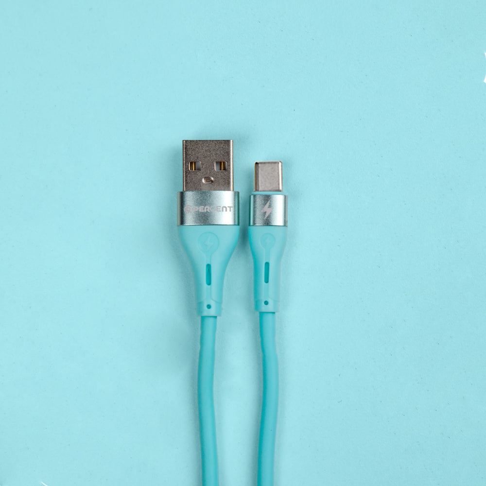 90 Percent Voltline 90 Series USB-A to Type-C Silicone Cable 1M