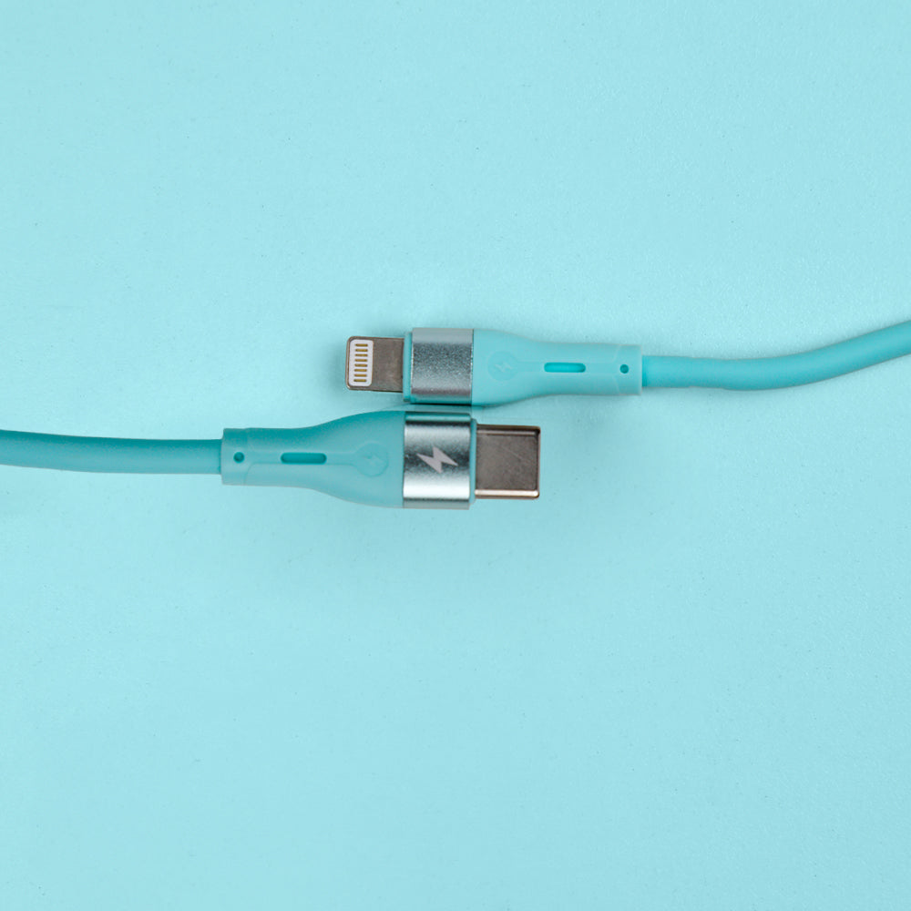 كيبل Voltline 90 Series من 90 Percent من USB-C إلى Lightning من السيليكون بطول 1 متر 