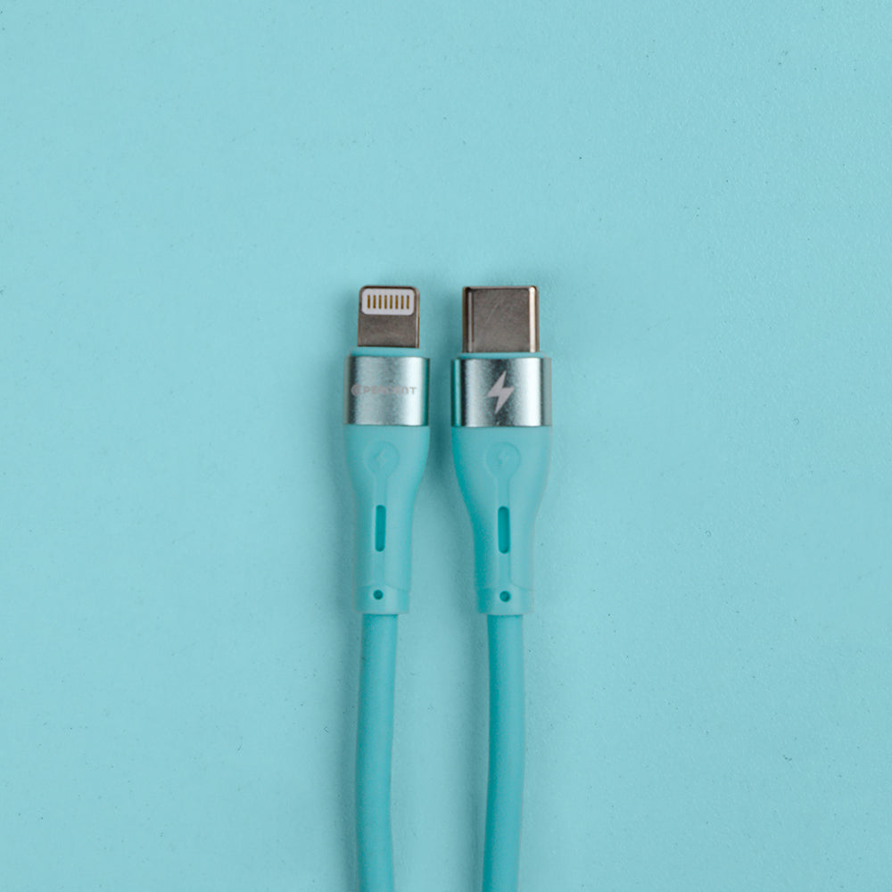 كيبل Voltline 90 Series من 90 Percent من USB-C إلى Lightning من السيليكون بطول 1 متر 