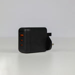 aslitec VexoraGaN 65W – Compact GaN Charger, USB-A + Dual USB-C Triple Ports