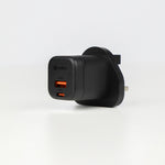 aslitec VexoraGaN 35W – Premium GaN Charger, Dual USB-A + USB-C Ports