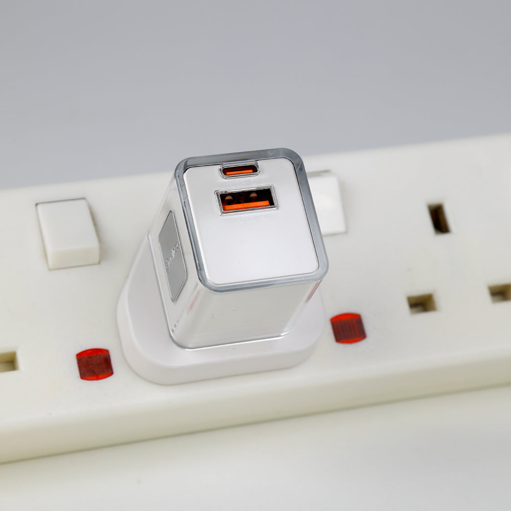 aslitec VoltiqueGaN 35W – Premium GaN Charger, Dual USB-A + USB-C Ports