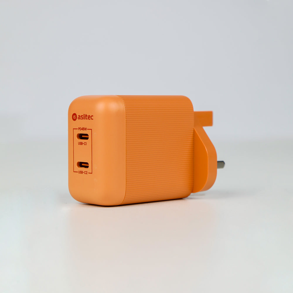 aslitec VexoraGaN 45W – Compact GaN Charger, Dual USB-C Ports