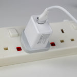 شاحن حائط USB بقوة 20 واط مزدوج المنافذ من ‎90 Percent ‎THUNDERNEO Volt | أبيض