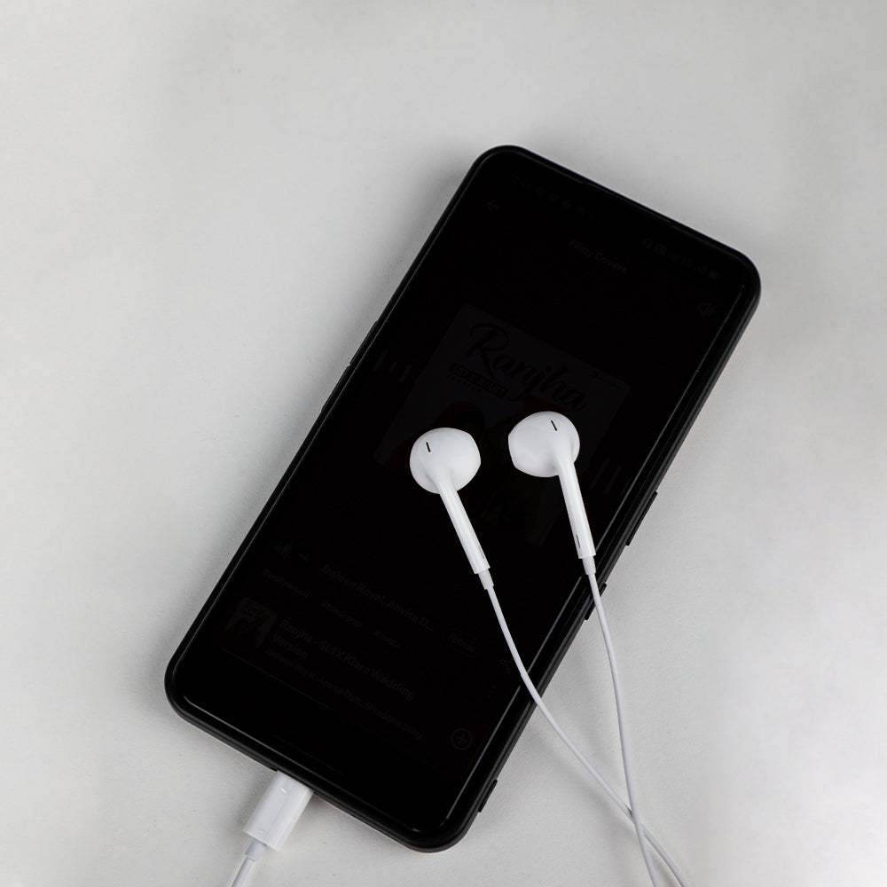 سماعات من 90 Percent Soundrift Line 90C – بمنفذ USB-C (1.2 متر) | أبيض
