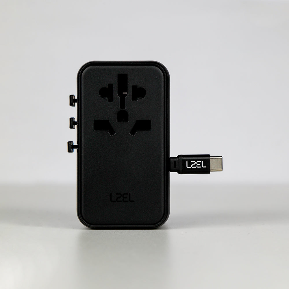 LZEL Voyage Elite Travel 45W GaN USB-C Fast Charging Adapter With Type-C Cable